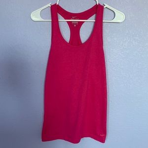 hot pink Nike razorback tank top